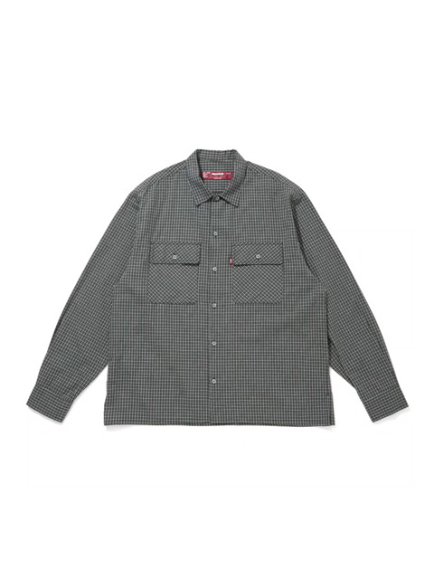 Hide and Seek 「Check L/S Shirt」 オープンカラーチェックシャツ