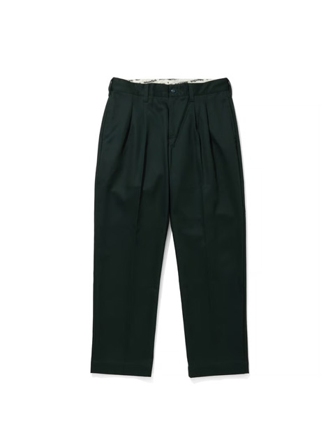 Hide and Seek 「Work Slacks(26ss)」 T/Cツイル 2タック トラウザーパンツ