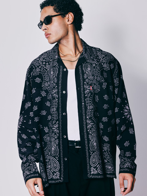 Hide and Seek 「Bandana L/S Shirt（26SS）」 テンセル オープン