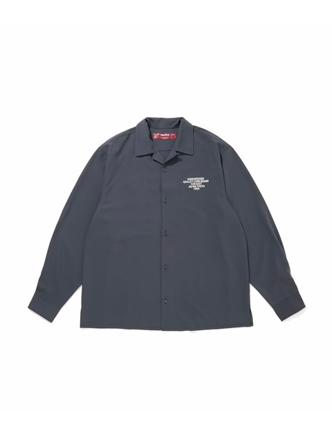 Hide and Seek 「Open Collar L/S Shirt」 テンセル オープンカラーシャツ
