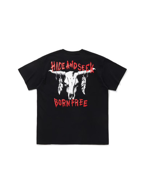 Hide and Seek 「Buffalo Skull S/S Tee（BACK）」 プリントティーシャツ