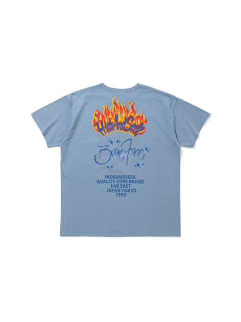 Hide and Seek 「Flame S/S Tee」 プリントティーシャツ