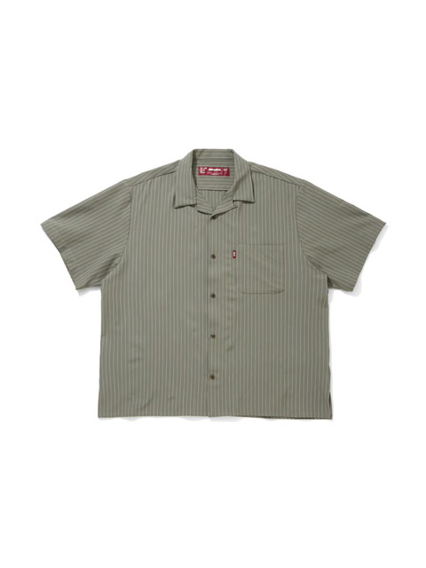 Hide and Seek 「Striped S/S Shirt」 オープンカラーストライプシャツ