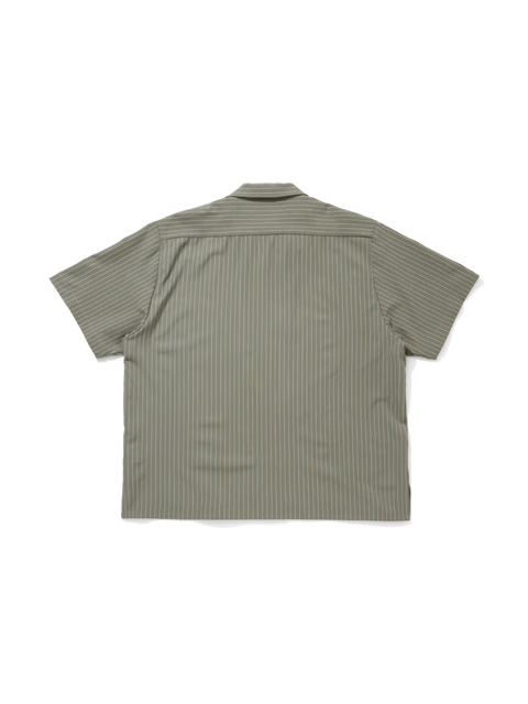 Hide and Seek 「Striped S/S Shirt」 オープンカラーストライプシャツ
