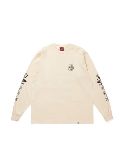 Hide and Seek 「No23 L/S Tee」 ロングスリーブプリントティーシャツ