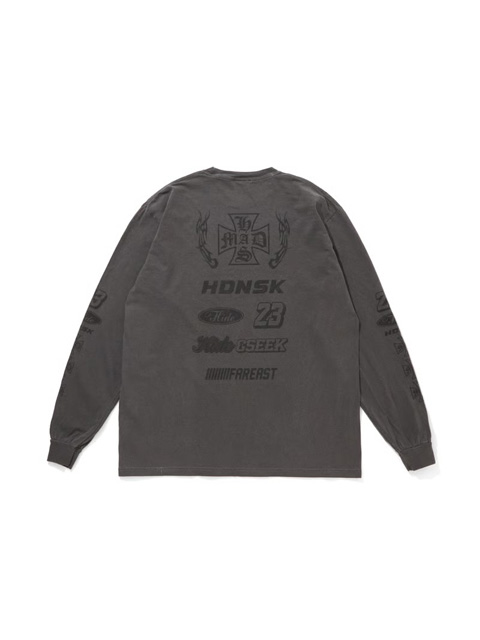 Hide and Seek 「No23 L/S Tee」 ロングスリーブプリントティーシャツ