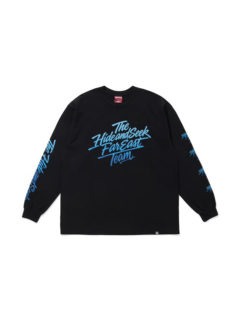 Hide and Seek 「Gradation L/S Tee（FRONT）」 プリントロング
