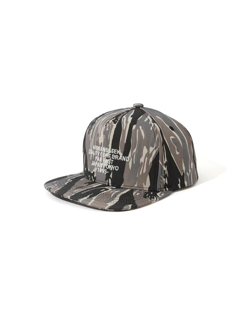 Hide and Seek 「Camo CAP（26AW）」 ユーズド加工 5パネル スナップ