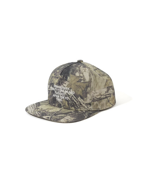 Hide and Seek 「Camo CAP（26AW）」 ユーズド加工 5パネル スナップ