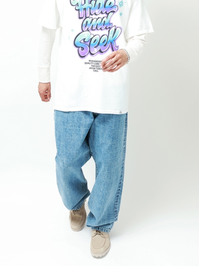 HIDE AND SEEK L.D.B デニムパンツ 極美品 サイズM 25SS HIDE AND SEEK】L.D.B. -Indigo (ハイドアンドシーク) | Cannon Ball