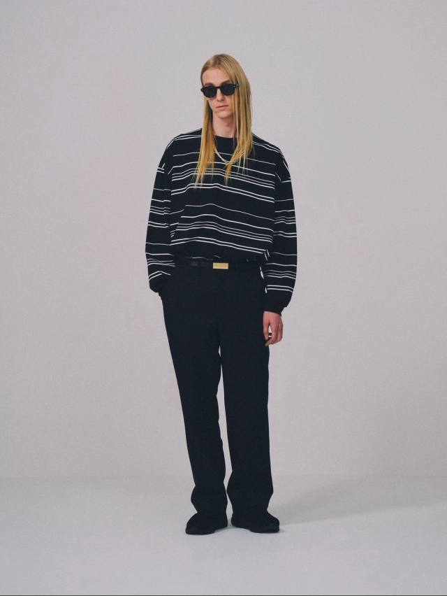 COOTIE 「 Supima Border Oversized L/S Tee 」 オーバーサイズ ボーダーロングスリーブティーシャツ COOTIE 「 Supima Border Oversized L/S Tee 」 オーバーサイズ ボーダーロングスリーブティーシャツ