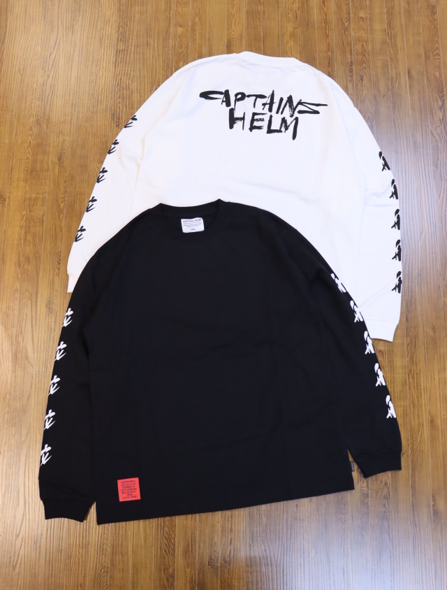 Ukyo Kamigori × CAPTAINS HELM　　「#HELM LS TEE"」  　ロングスリーブ プリントティーシャツ