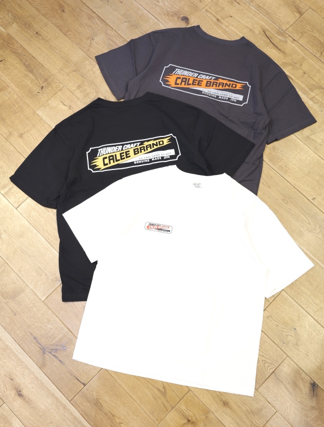 CALEE　　「VINTAGE TYPE THUNDER CRAFT POCKET TEE」　　ドロップショルダー ポケットティーシャツ