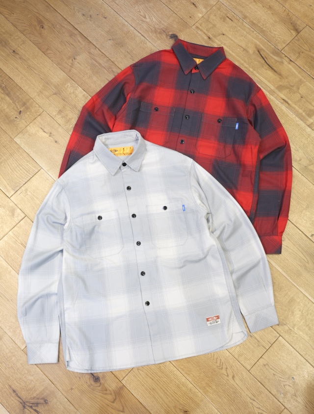 CHALLENGER　「L/S SHADOW CHECK SHIRT」　レギュラーカラーチェックシャツ