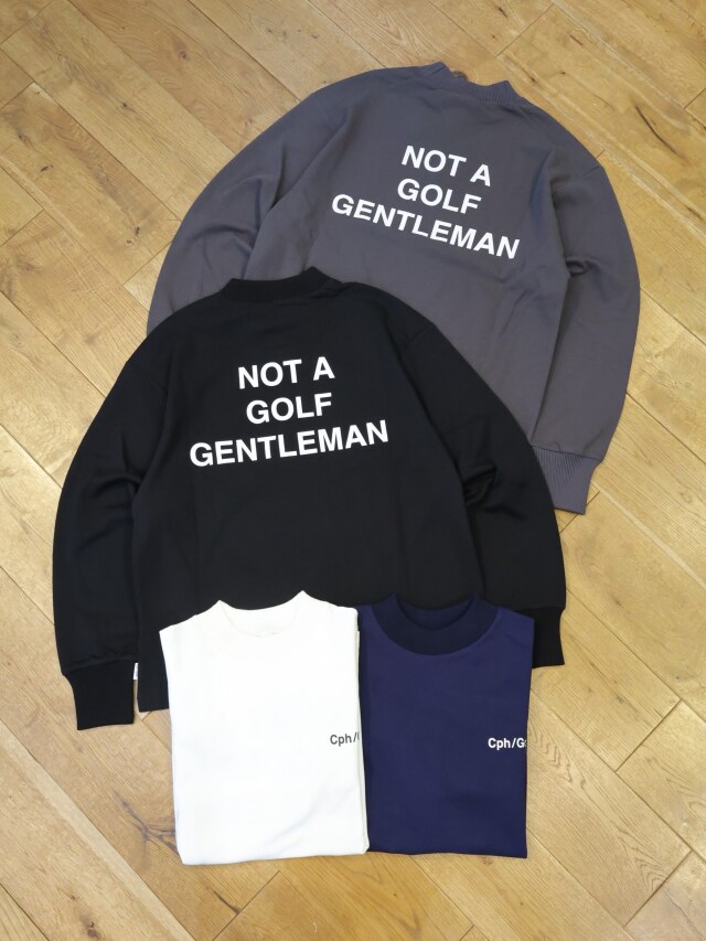 CAPTAINS HELM GOLF　　「GENTLEMAN HALF MOCK NECK LS TEE」 　モックネック ロングスリーブティーシャツ