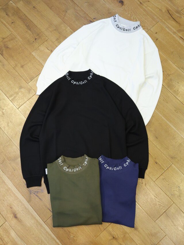 CAPTAINS HELM GOLF　　「JACQUARD MOCK NECK LS TEE」 　モックネック ロングスリーブティーシャツ