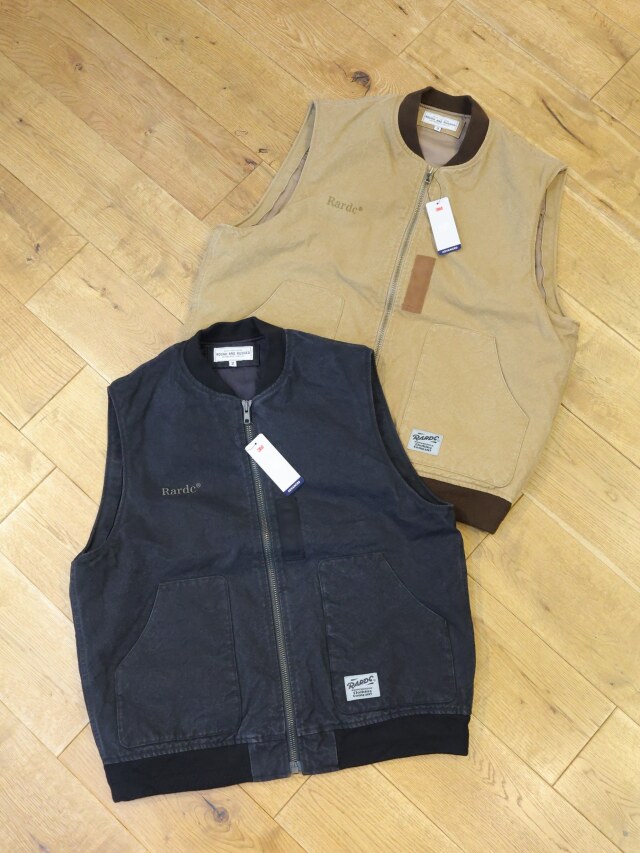 ROUGH AND RUGGED 　「SQV」  バイオウォッシュ加工 パデッド ワークベスト