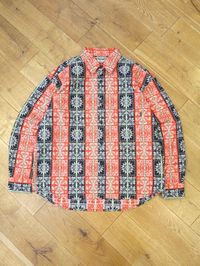 CALEE 　「JACQUARD L/S SH」  ジャガードロングスリーブシャツ
