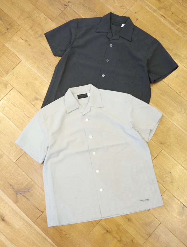 TROPHY CLOTHING　　「"MONOCHROME" Utility S/S Shirts」　 オープンカラーシャツ