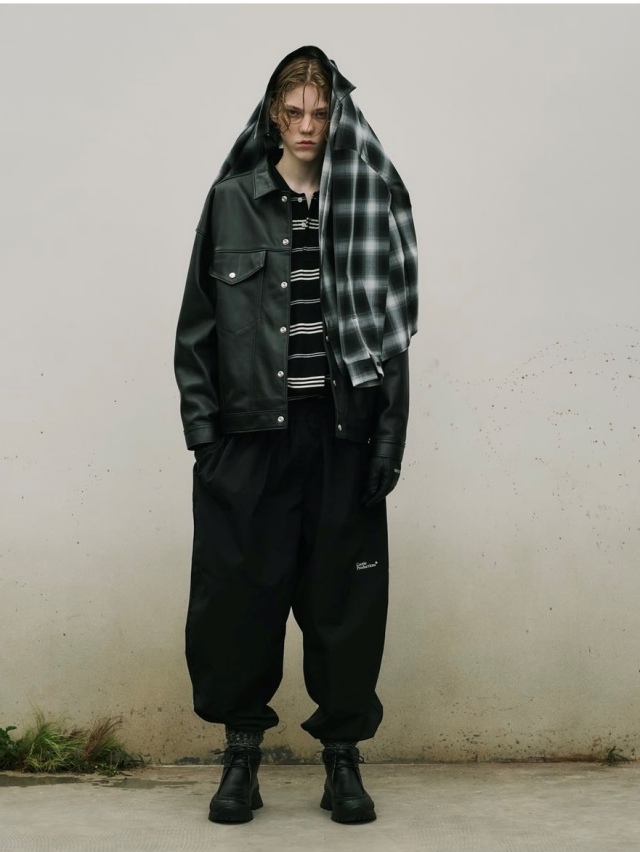 COOTIE 「T/W Work L/S Shirt＜CHECK＞」 オープンカラー ワークシャツ