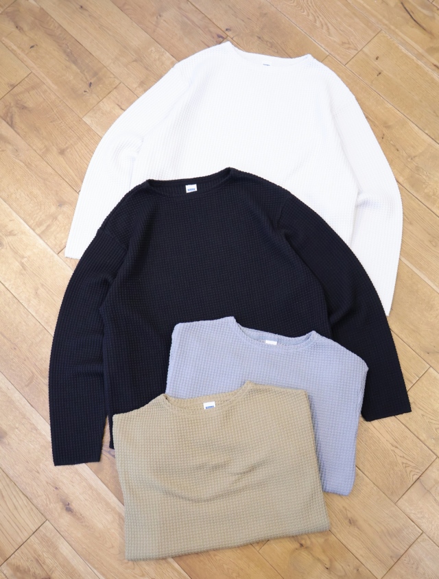 RADIALL　　「BIG WAFFLE - BOAT NECK T-SHIRT L/S」　 ビッグワッフル ロングスリーブティーシャツ