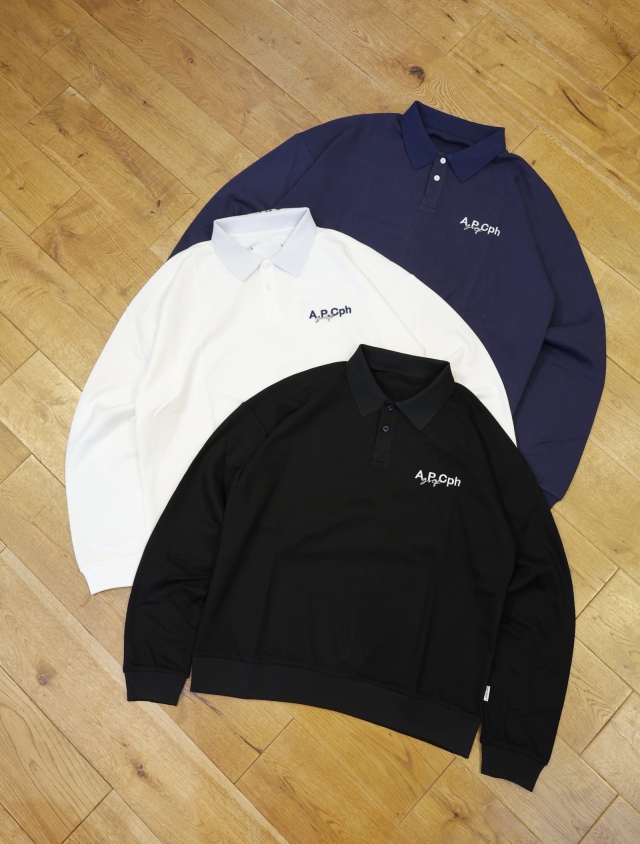 A.P.C.Golf × CAPTAINS HELM GOLF　　「A.P.Cph/Golf L/S POLO PULLOVER」 　プルオーバーポロシャツ