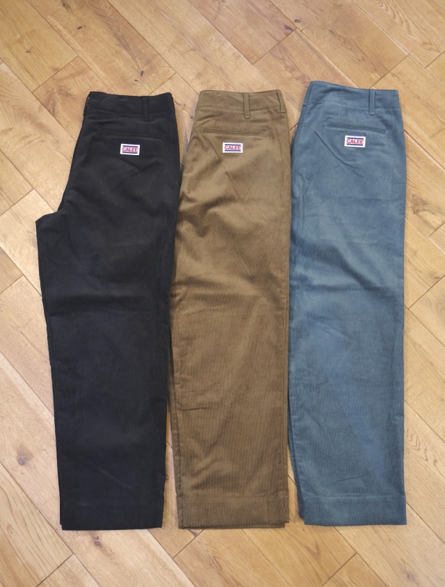 CALEE　　「CORDUROY SLACKS」　コーデュロイスラックス