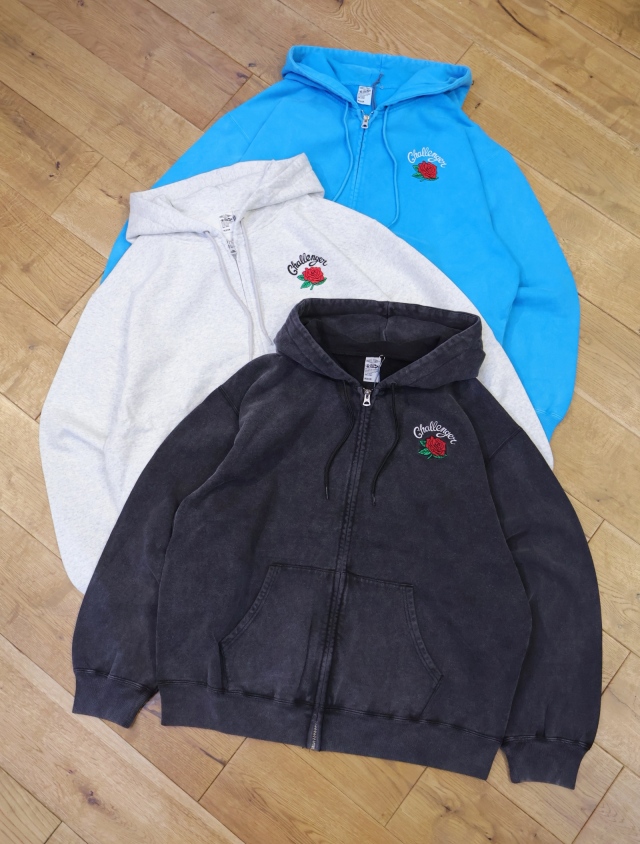 CHALLENGER  　「ROSE ZIP HOODIE」　スウェットジップフーディー