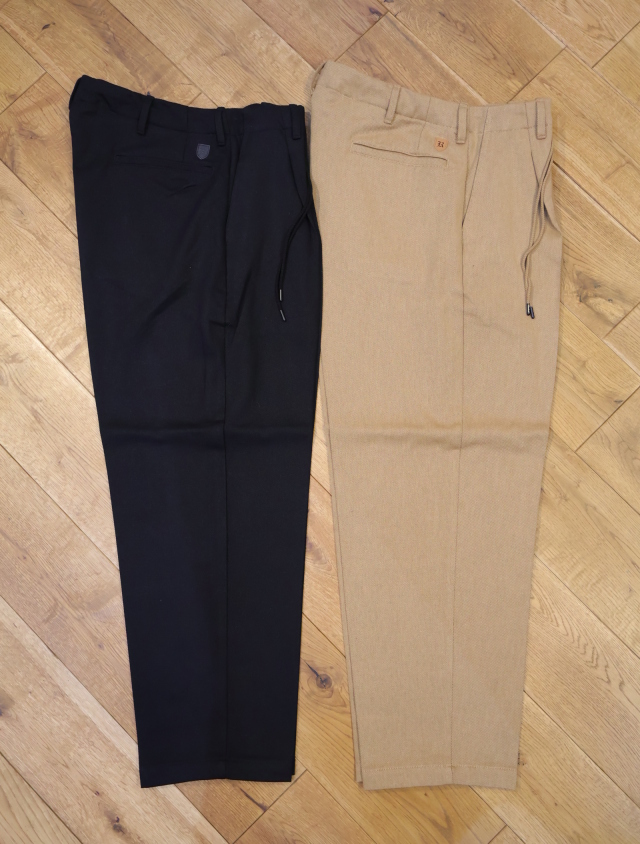 RADIALL　 「 FLEETLINE - WIDE FIT PLEATED TROUSERS」　1タック ワイドテーパード トラウザーパンツ