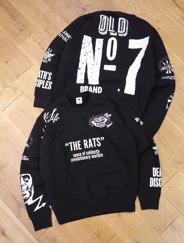 RATS　「CRAZY CREW NECK SWEAT」　クルーネックスウェット