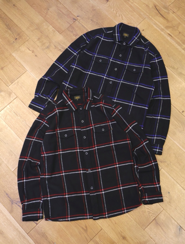 RATS　　「COTTON FLANNEL CHECK SHIRT」　　レギュラーカラー フランネルチェックシャツ