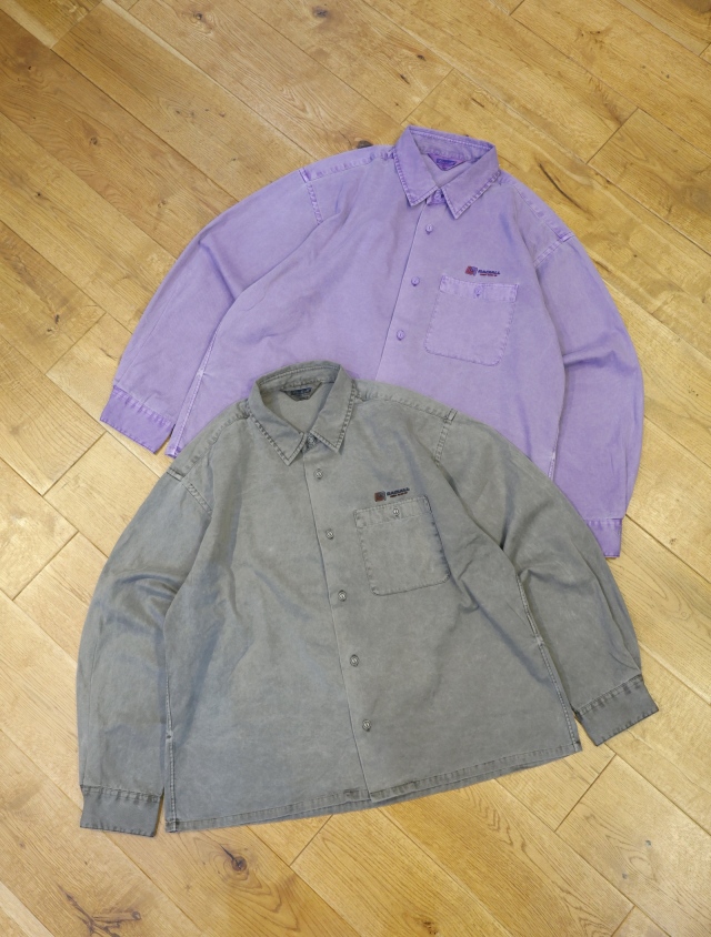 RADIALL　　「LOWLANE - REGULAR COLLARED SHIRT L/S」　 ピグメントダイ レギュラーカラーワークシャツ