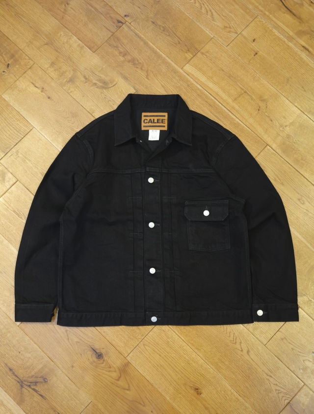 CALEE　「1st TYPE BLACK DENIM JACKET」　1stタイプ ブラックデニムジャケット