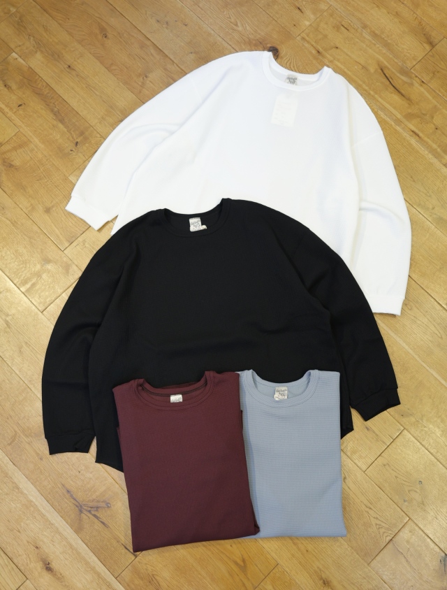 CALEE　　「WAFFLE L/S CS」　ワッフルカットソー