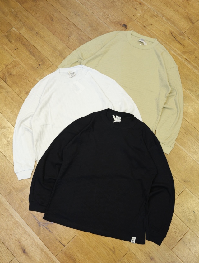 CALEE　　「LIGHT RIB L/S CUTSAW」　リブ編みカットソー