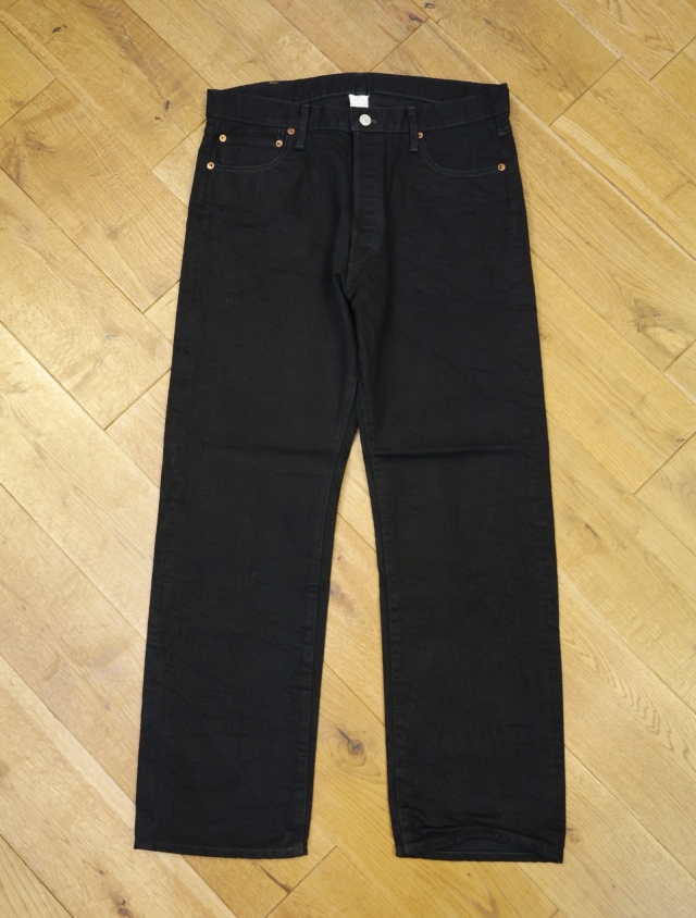 CALEE　　「VINTAGE REPRODUCT BLACK STRAIGHT DENIM PANTS」　ストレートブラックデニムパンツ