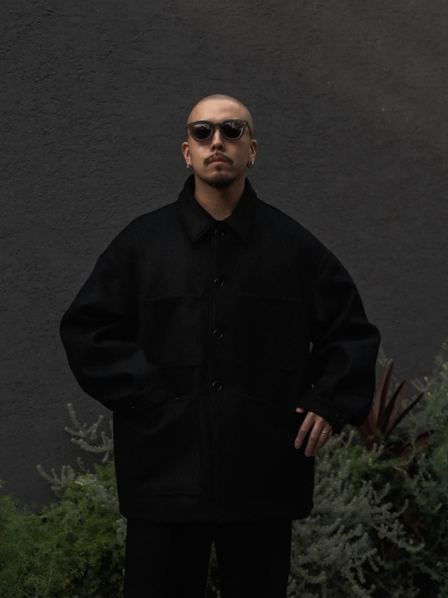 【極美品】MHL ウール100% メルトン・カバーオールジャケットMサイズ River Melton Coverall Jacket | YOKE Official Website