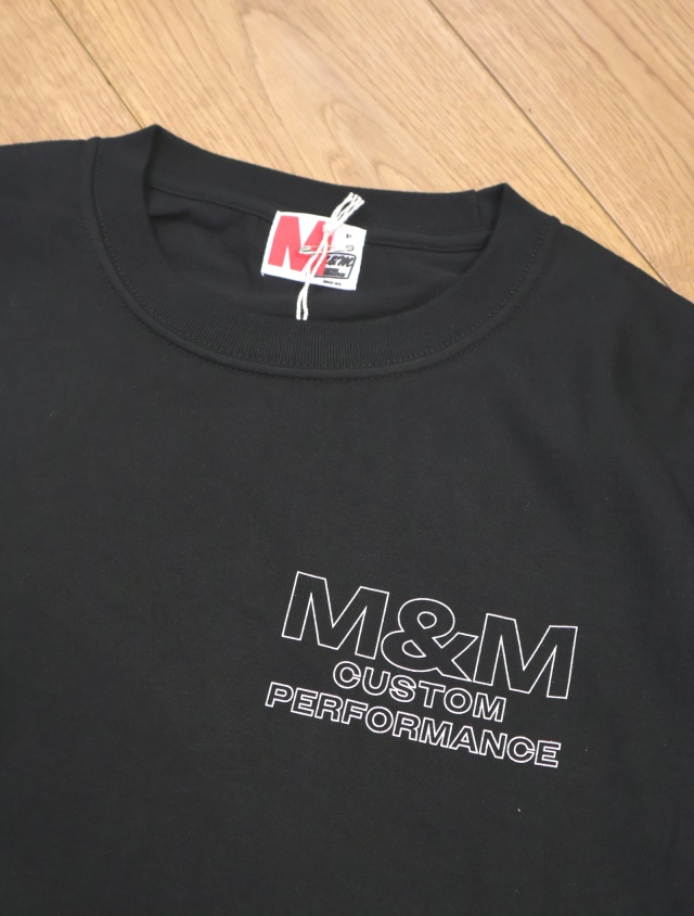 M&M CUSTOM PERFORMANCE - Edge Logo Tee (BLACK) / ロゴ バック