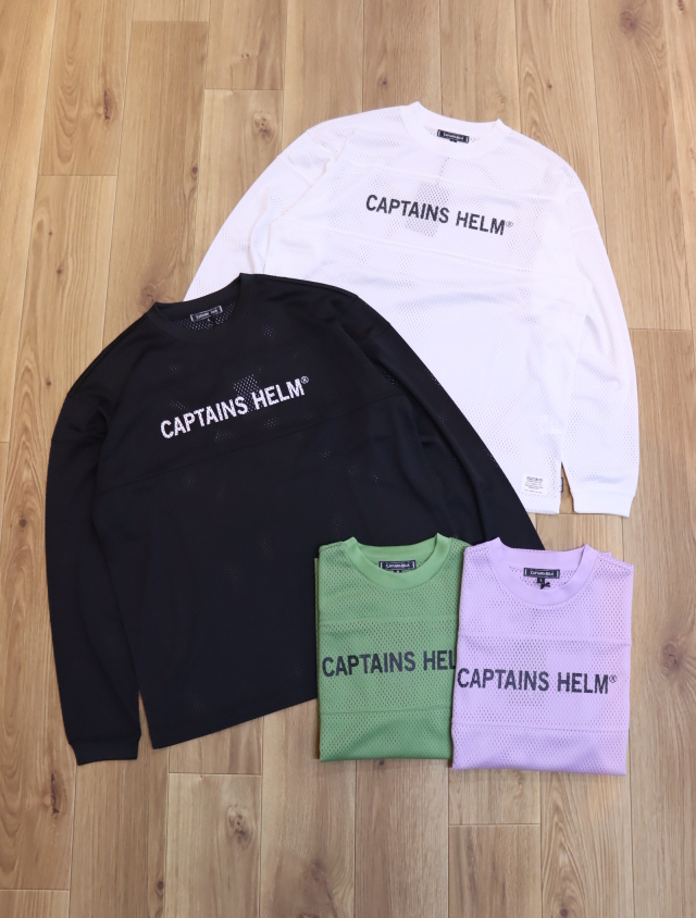 CAPTAINS HELM　　「#TM MESH LS TEE」  　メッシュ ロングスリーブティーシャツ