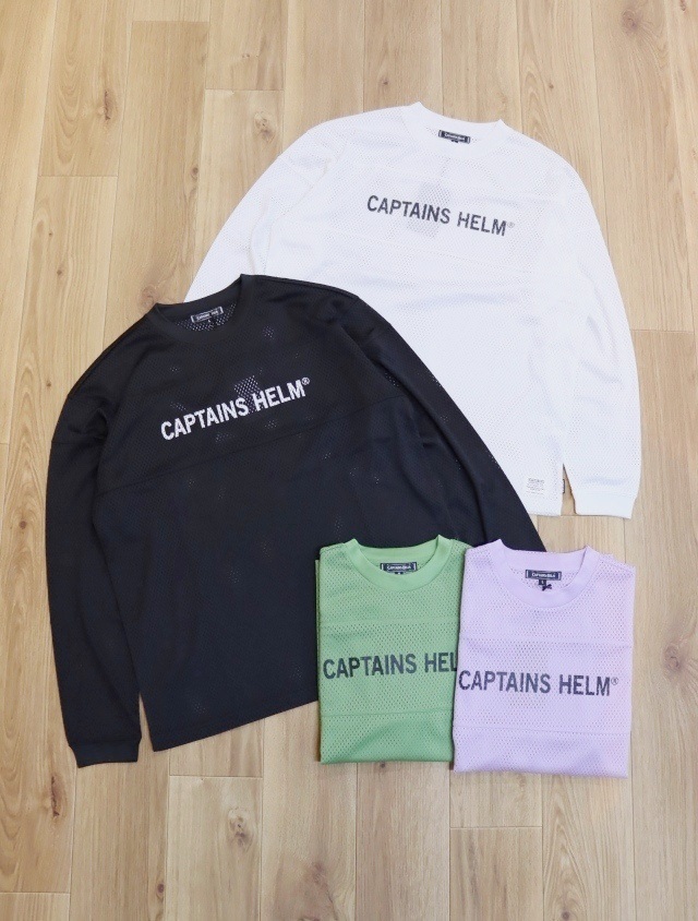 CAPTAINS HELM　　「#TM MESH LS TEE」  　メッシュ ロングスリーブティーシャツ