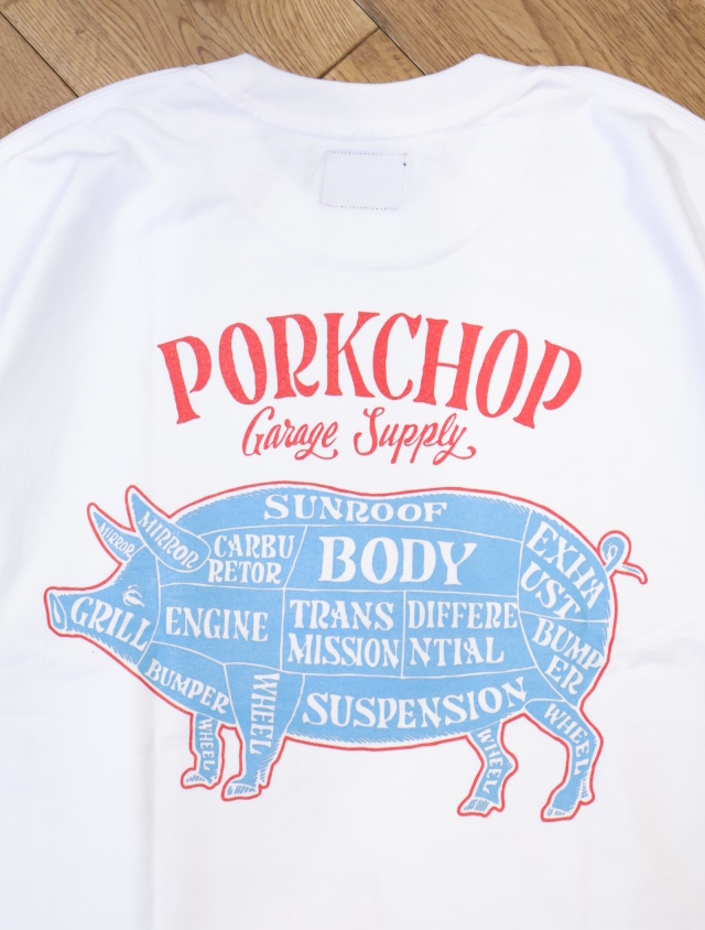 【新品同様】Porkchop Garage Supply Tee バックプリント 新品同様】Porkchop Garage Supply Tee バックプリント