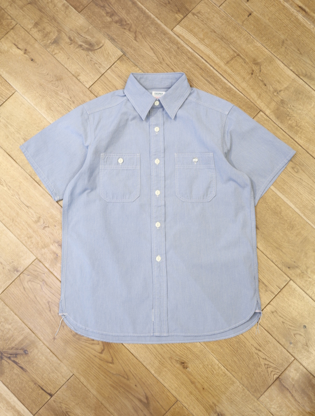TROPHY CLOTHING　　「Signal Covert S/S Shirt」　 コバートシャンブレー ワークシャツ