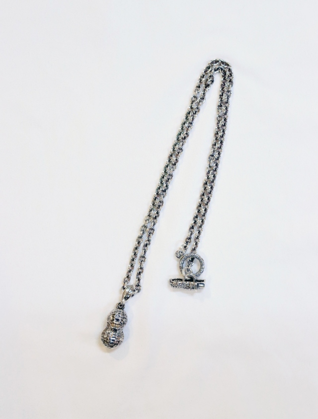 Peanuts&Co　「NORMAL TATTOO PEANUTS S SILVER × K10YG + CHAIN 50cm」 　ペンダントトップ&ネックレス