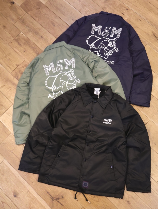 M&M CUSTOM PERFORMANCE コーチジャケット 黒XL（M】M&M CUSTOM