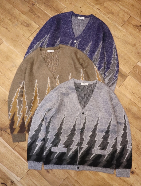 radiall モヘアカーディガン RADIALL 】 ERCOL - CARDIGAN SWEATER L/S (モヘアカーディガン) Ice