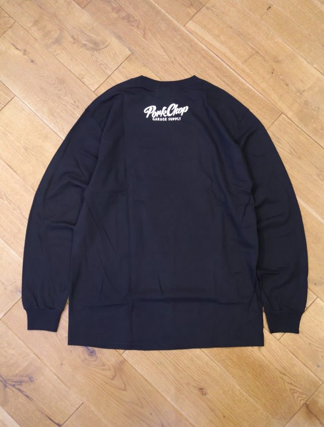 PORKCHOP GARAGE SUPPLY「PORK BACK LS TEE」 PORKCHOP - PORK BACK L/S TEE / NATURAL×RED / プリント