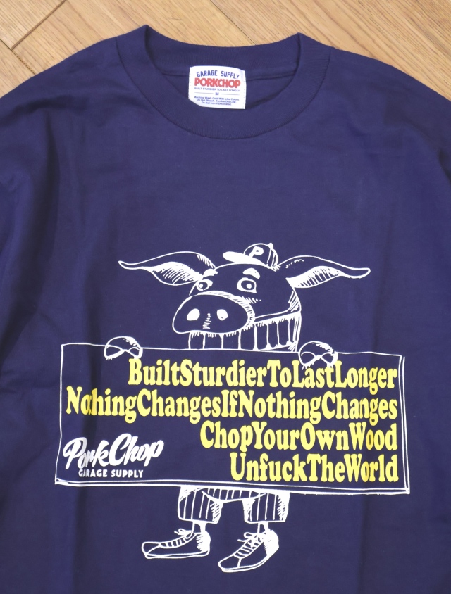 PORKCHOP GARAGE SUPPLY 「SLOGAN L/S TEE」 ロングスリーブ