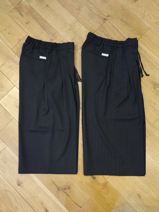 COOTIE　「Wool Gabardine Shin Cut Easy Trousers」　2タック シンカットイージーパンツ