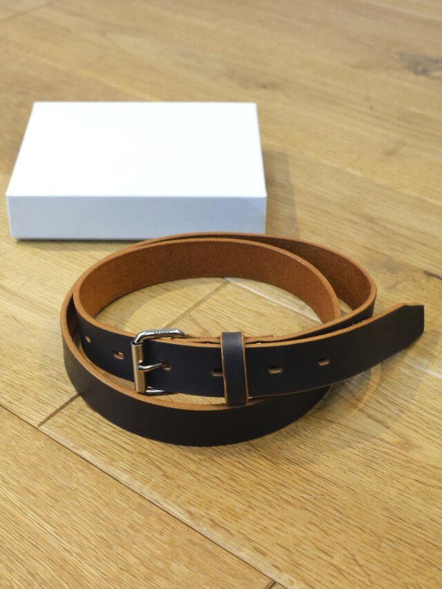 COOTIE　　「Tea-Core Leather Narrow Belt」　　レザー ナローベルト