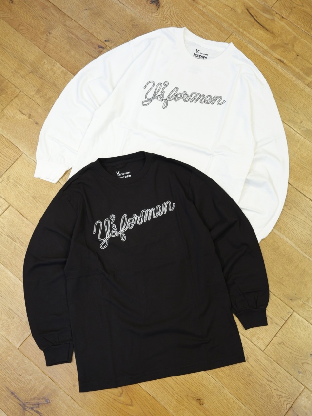 MASSES × Y's for men　「LS TEE ROPE」　　プリントロングスリーブティーシャツ